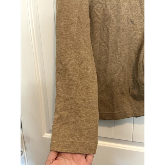 Banana Republic Khaki/Tan Long Sleeve Pullover with 1/4 Zip Size XL - Picture 5 of 12